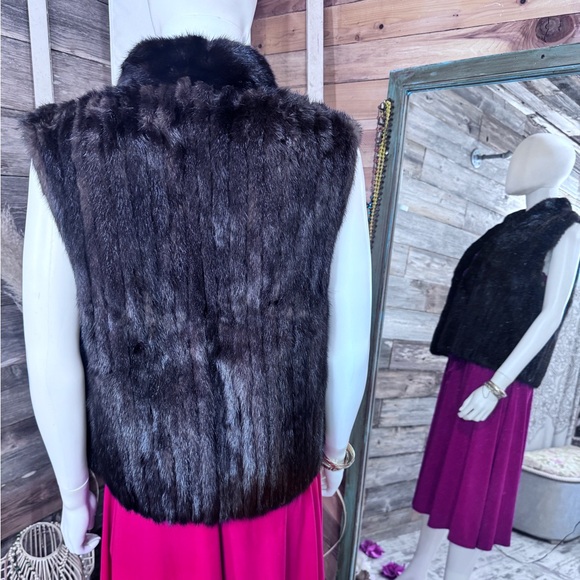 Vintage Open Front Mink Vest Jungerkes’ Furs Shreveport, LA Handmade 💗 - Picture 11 of 11